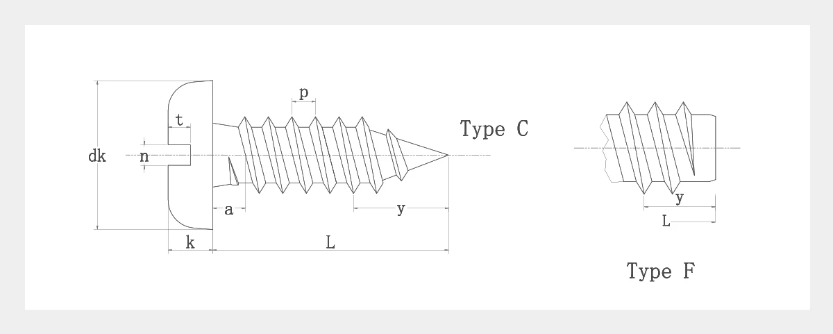 Metal Pan Head Screws-AYA Fasteners-2D Metal Pan Head Screws-AYA Fasteners-2D
